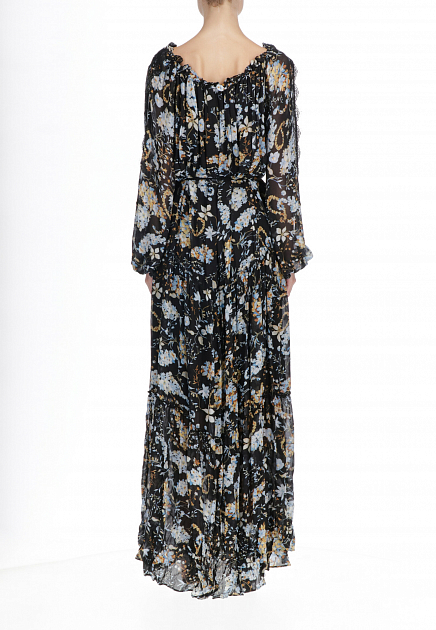 Длинное платье с цветочным принтом  ERMANNO FIRENZE - ИТАЛИЯ