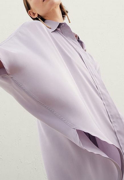 Блуза BRUNELLO CUCINELLI  - Полиэстер - цвет фиолетовый