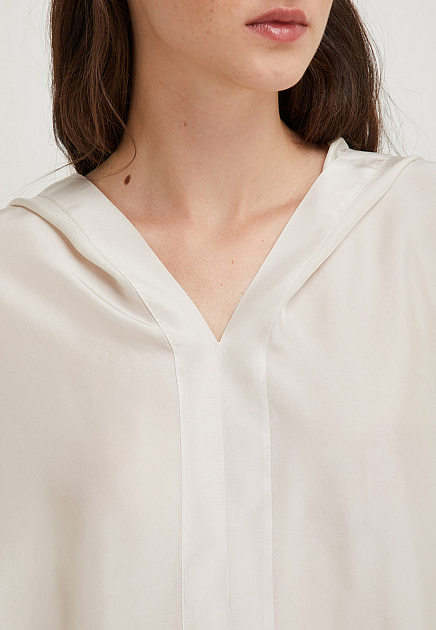 Блуза ANTONELLI FIRENZE  - Шелк - цвет бежевый