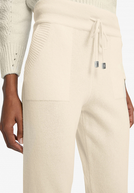 Спортивные брюки ERMANNO SCERVINO  - Шерсть - цвет белый