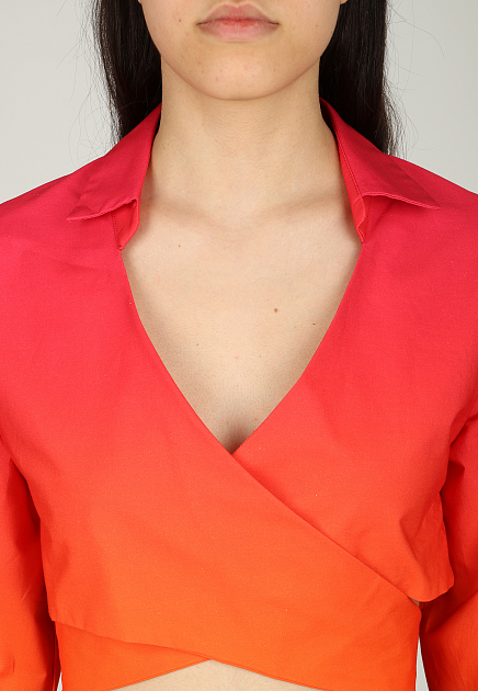 Рубашка ANDREADAMO  - Хлопок, Вискоза - цвет оранжевый