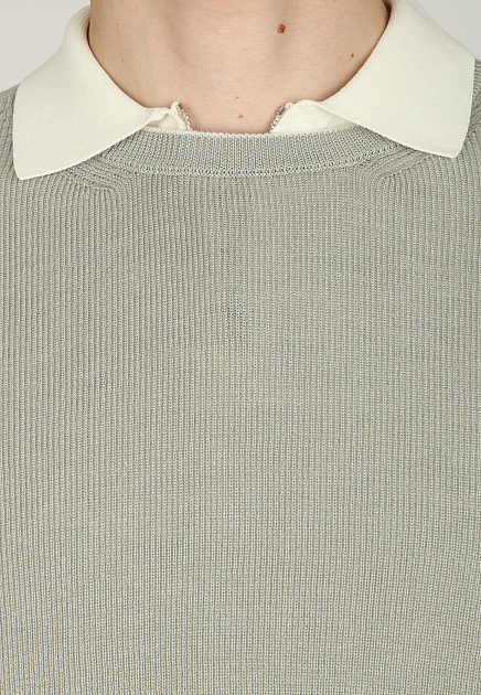 Пуловер ELEVENTY  - Шерсть, Шелк - цвет серый