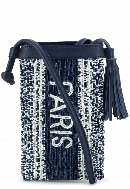 Синяя кросс-боди phonebag Paris DE SIENA