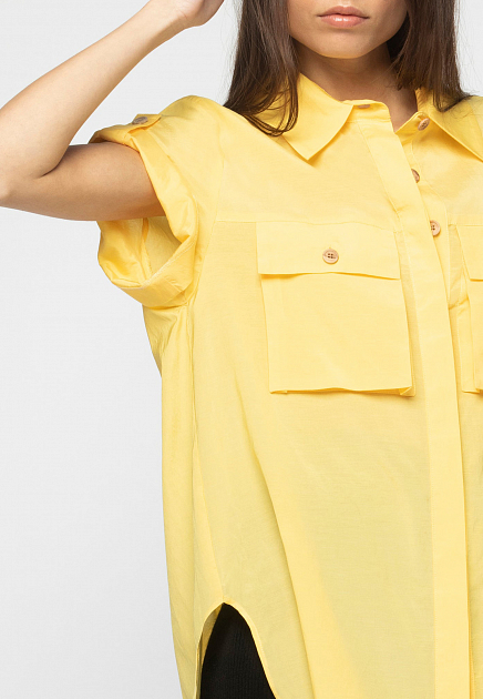 Рубашка MAX&MOI  - Хлопок, Вискоза - цвет желтый