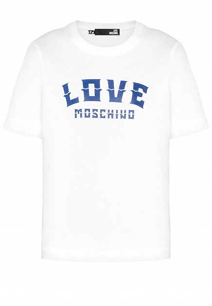 Футболка с логотипированным принтом MOSCHINO Love
