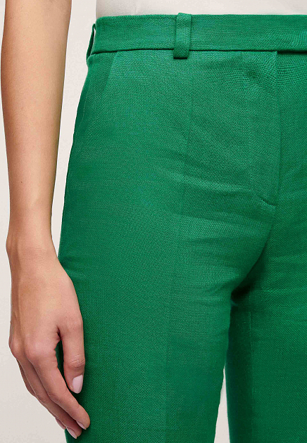 Брюки LUISA SPAGNOLI  - Лён - цвет зеленый
