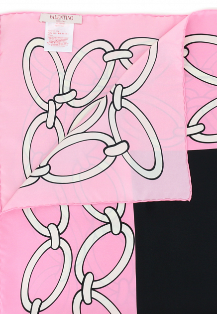 Розовый платок с принтом VALENTINO - ИТАЛИЯ