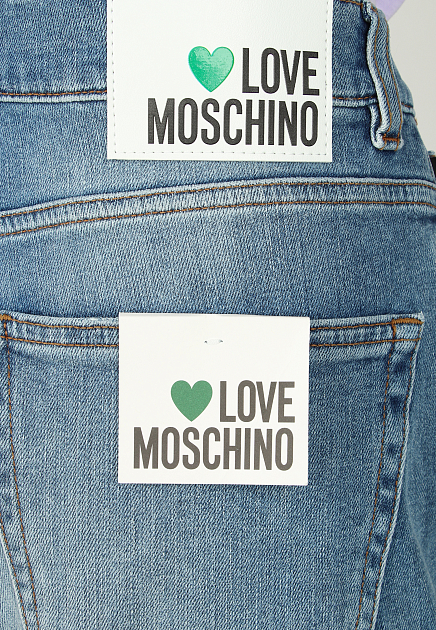 Прямые джинсы с разрезами  MOSCHINO Love