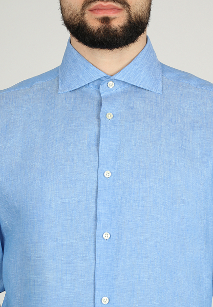 Рубашка MANDELLI  - Лён - цвет голубой