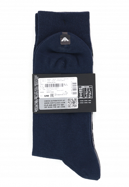 Синие носки с принтом  EMPORIO ARMANI Underwear - ИТАЛИЯ