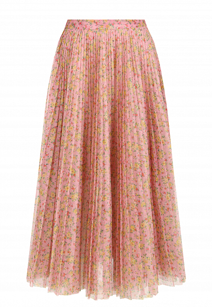 Плиссированная юбка с цветочным принтом PHILOSOPHY DI LORENZO SERAFINI