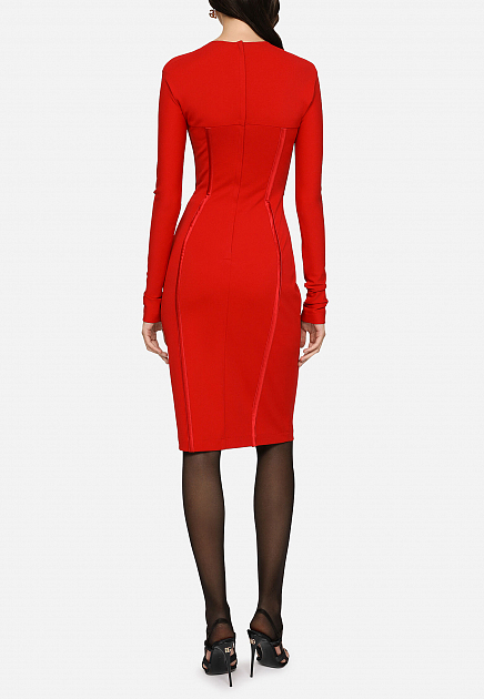 Платье DOLCE&GABBANA  - Вискоза - цвет красный
