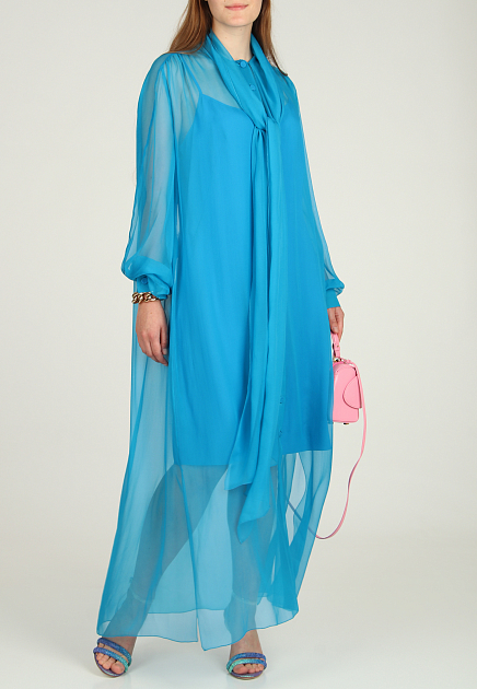 Струящееся платье из воздушного шёлка ALBERTA FERRETTI - ИТАЛИЯ
