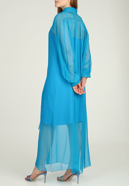 Платье ALBERTA FERRETTI  - Шелк - цвет синий