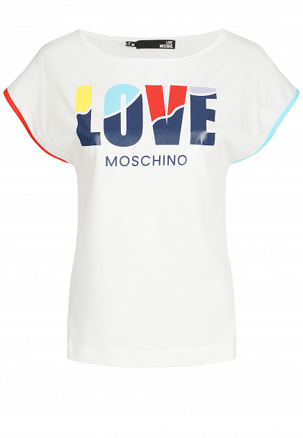 Хлопковая футболка MOSCHINO Love