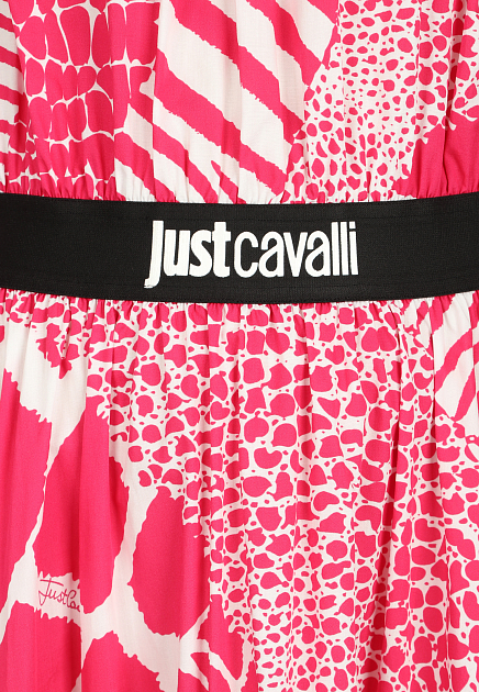 Платье с комбинированным принтом JUST CAVALLI
