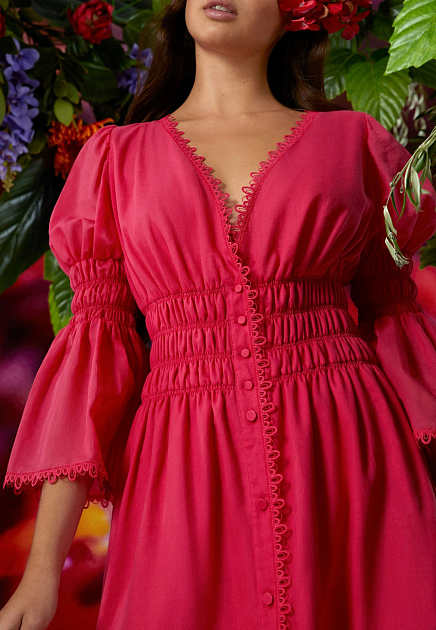 Платье CHARO RUIZ IBIZA  - Хлопок - цвет розовый
