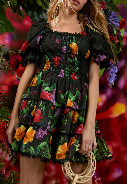 Мини-платье с цветочным принтом Giulia CHARO RUIZ IBIZA - ИСПАНИЯ