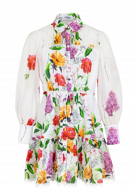 Платье-рубашка с цветочным принтом Begonia CHARO RUIZ IBIZA