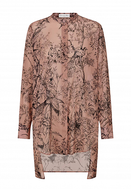 Удлиненная блузка с мотивом Dior Jardin d'Hiver DIOR