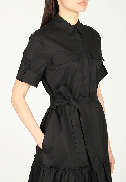 Платье PESERICO EASY  - Хлопок - цвет черный