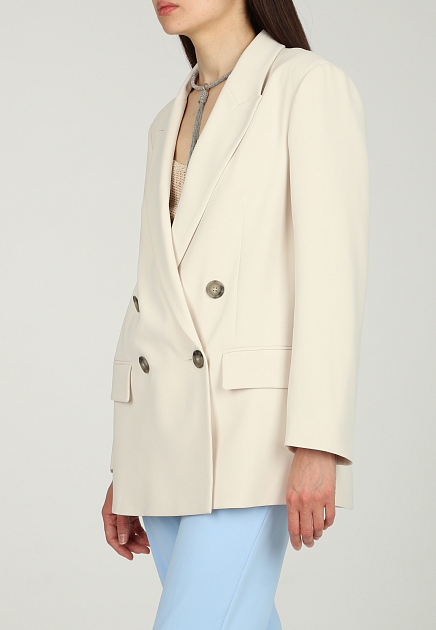 Пиджак PESERICO EASY  - Полиэстер - цвет белый