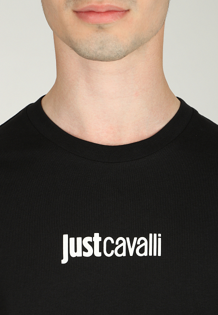 Футболка JUST CAVALLI  - Хлопок - цвет черный