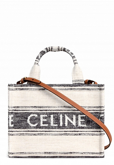 Текстильная сумка-тоут с логотипом CELINE