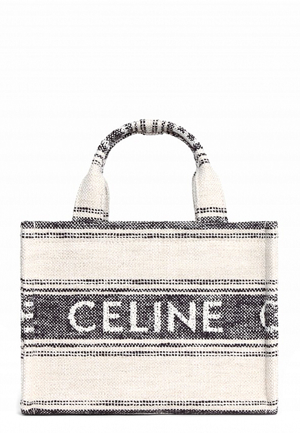 Текстильная сумка-тоут с логотипом CELINE - ФРАНЦИЯ