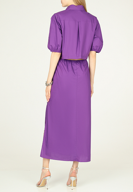 Платье PATRIZIA PEPE  - Хлопок - цвет фиолетовый