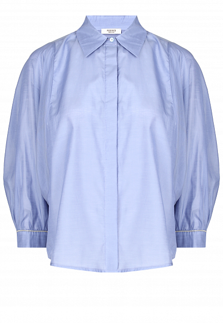 Рубашка из смеси хлопка и шелка PESERICO