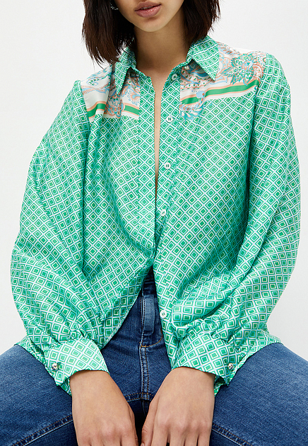 Рубашка LIU JO  - Полиэстер - цвет зеленый