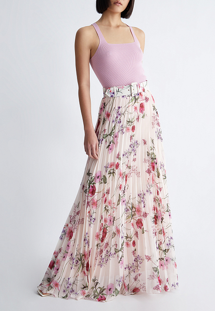 Плиссированная юбка с цветочным принтом LIU JO - ИТАЛИЯ
