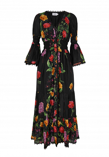 Удлинённое платье с цветочным мотивом  CHARO RUIZ IBIZA
