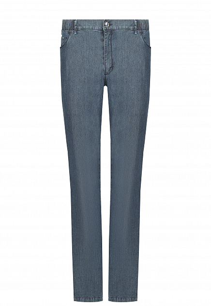Базовые джинсы с эластичными вставками на поясе ZILLI