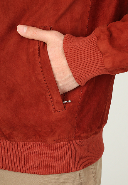 Куртка MANDELLI  - Кожа - цвет бордовый