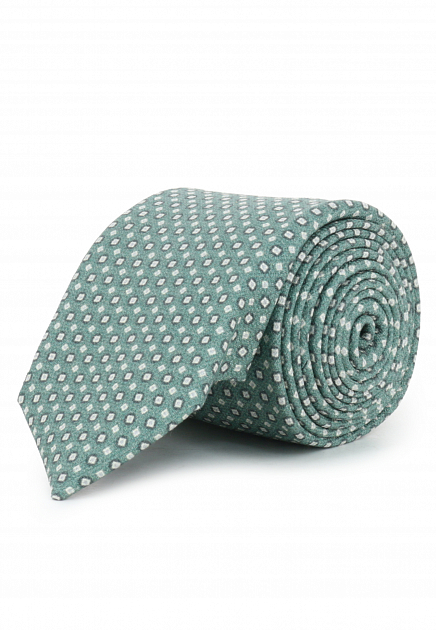 Фисташковый галстук с узором CORNELIANI