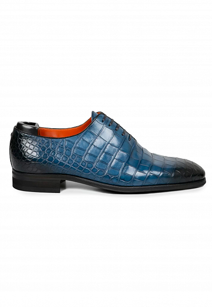 Синие туфли из крокодиловой кожи  ARTIOLI - ИТАЛИЯ