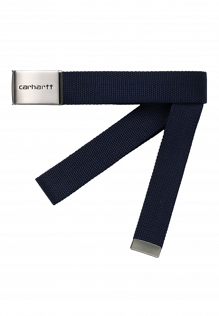 Темно-синий ремень с логотипом CARHARTT WIP