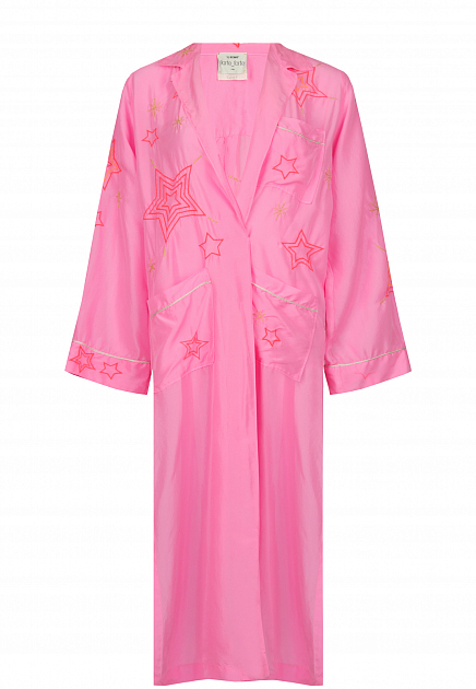 Шёлковое кимоно с вышивкой FORTE FORTE