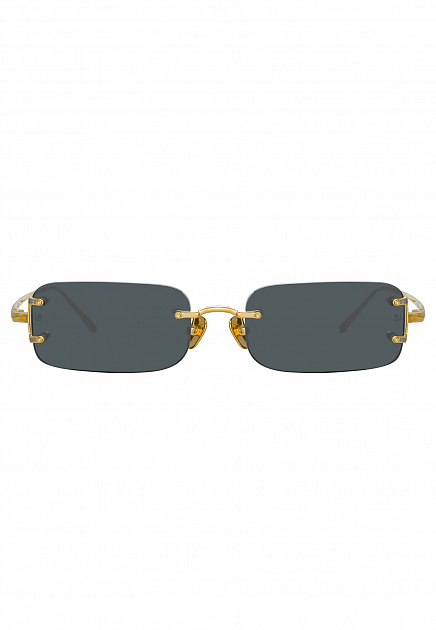 Солнечные очки с желтыми дужками LINDA FARROW - ВЕЛИКОБРИТАНИЯ