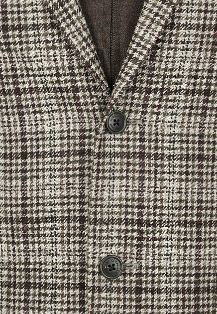 Комбинированный пиджак из смесовой шерсти CORNELIANI