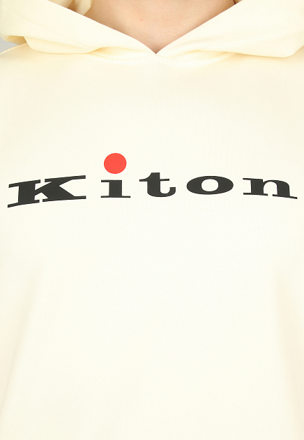 Толстовка KITON  - Хлопок - цвет белый