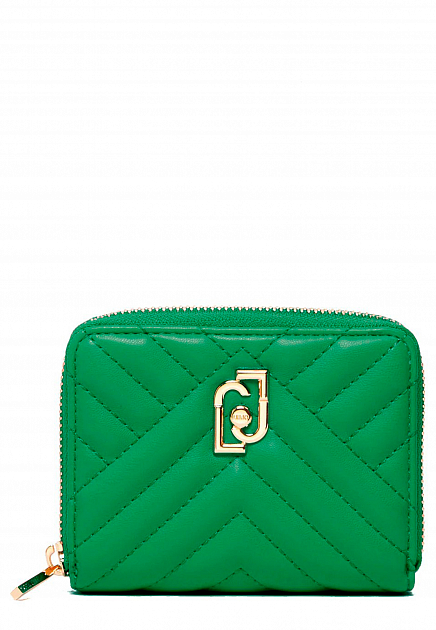 Зеленый кошелек с логотипом LIU JO