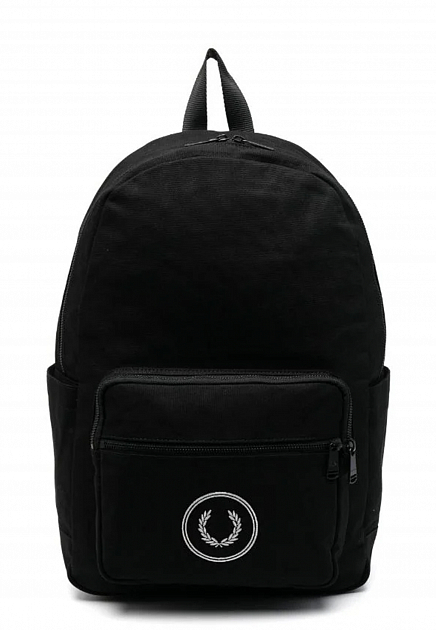 Черный рюкзак с логотипом FRED PERRY