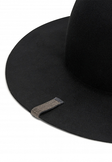 Черная фетровая шляпа FABIANA FILIPPI - ИТАЛИЯ