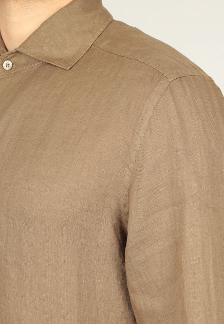 Рубашка CORNELIANI  - Лён - цвет коричневый