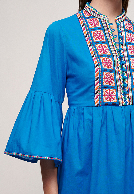Платье LUISA SPAGNOLI  - Хлопок - цвет синий
