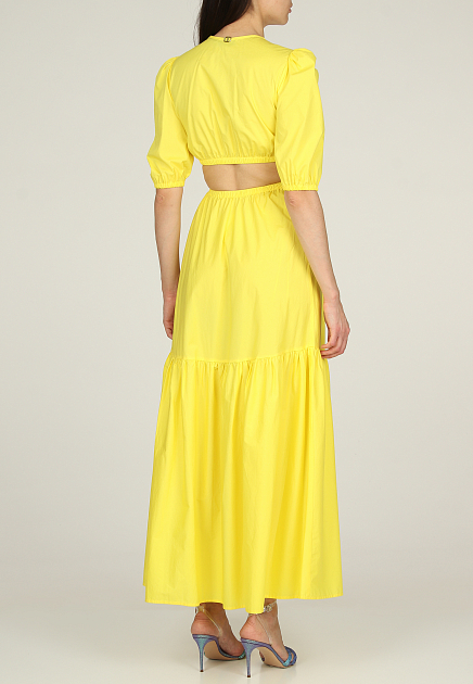 Платье TWINSET Milano  - Хлопок - цвет желтый