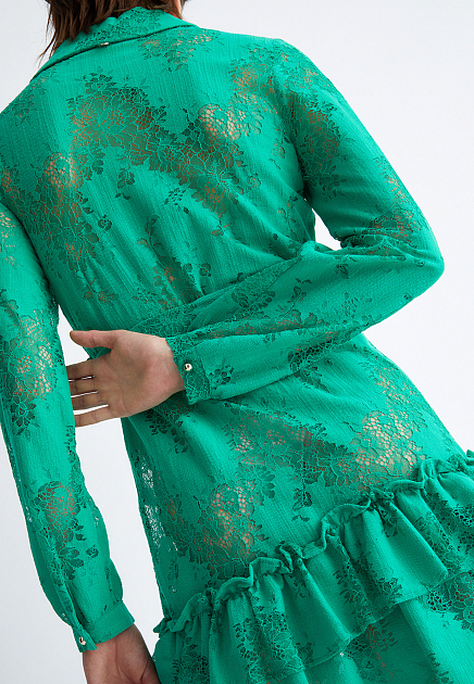 Платье LIU JO  - Хлопок, Полиамид - цвет зеленый